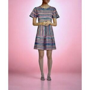 Time and Tru Womens XXL 20 Multi Color Striped Tiered Boho‎ Dress